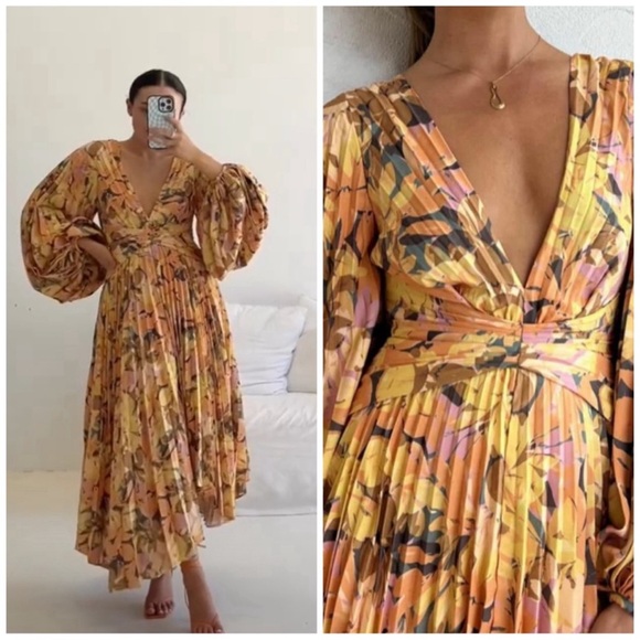 Acler Palms Dress in Kaleidoscope Floral